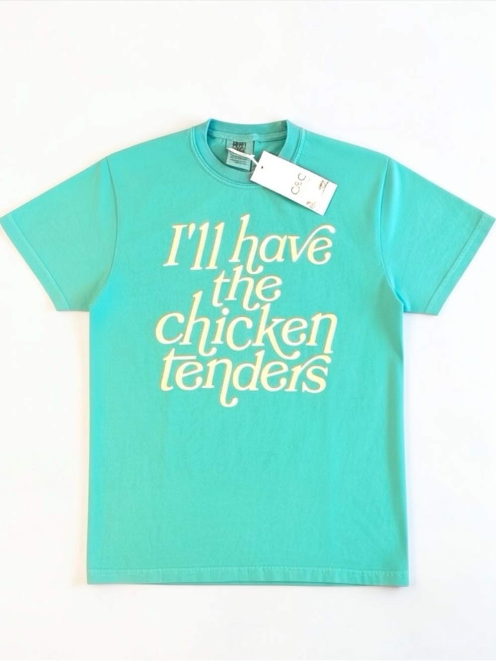 C&C California “I’ll Have the Chicken Tenders” Graphic Tee Size S NWT T-Shirt